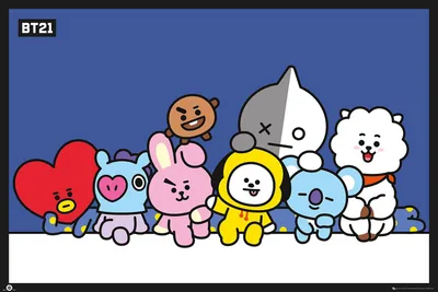 Produktbild von BT21 Poster Gruppe ca. 91,5x61 cm
