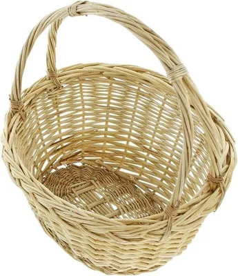 Productafbeelding van Decoleidenschaft strijkmand Zopfrand groot, van wilgentenen picknickmand cadeaumand