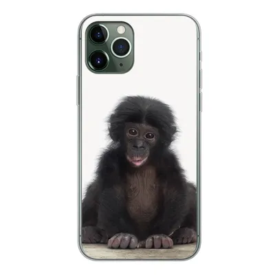 Produktbild von MuchoWow® Handyhülle Schutzhülle Hülle für iPhone 11 Pro Kind - Affe - Schimpanse - Babytiere - Jungen - Mädchen Silikon Softcase Handy Hülle - Handy