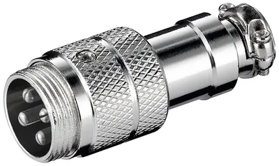 Produktbild von Goobay 11681, DIN 4 pin M, Edelstahl, 1 Stück(e)