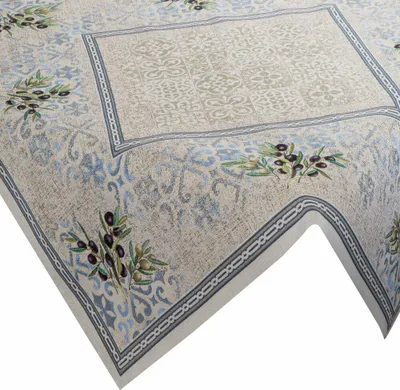 Produktbild von Eurofirany Tischunterlage, Tischdeck Tischdecke olivgrün 140x180 creme