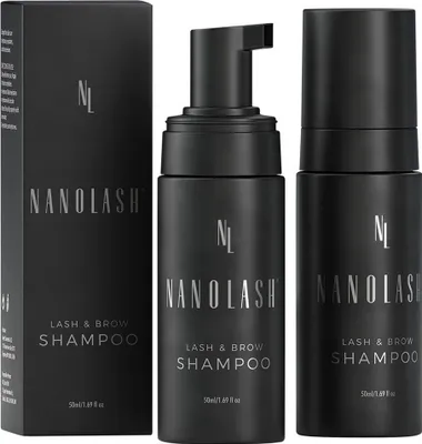 Produktbild von Nanolash Sanftes Wimpern- und Brauenshampoo, 50 ml - Intensive Pflege und Reinigung für volle Wimpern und Brauen