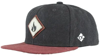 Produktbild von Bavarian Caps "Feuerwehr: Retroschlauch" - Snapback Cap dunkelgrau
