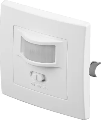 Produktbild von Infrarot-Bewegungsmelder zur Unterputz-Wandmontage, 160°-Erfassung, 9 m Reichweite, für innen (IP20), LED-geeignet