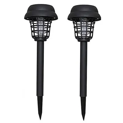 Immagine prodotto di set di 2 lampade repellenti per zanzare a luce UV da esterno, lampada da giardino repellente per zanzare - SOLARBUZZ
