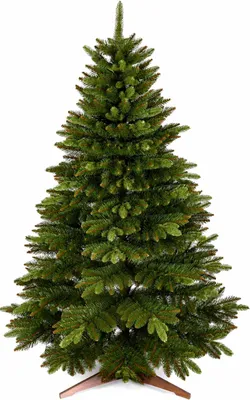 Produktbild von PURE LIVING Künstlicher Weihnachtsbaum 220 cm, PVC und PE, Grün, mit Holzständer, KI-generiertes Bild