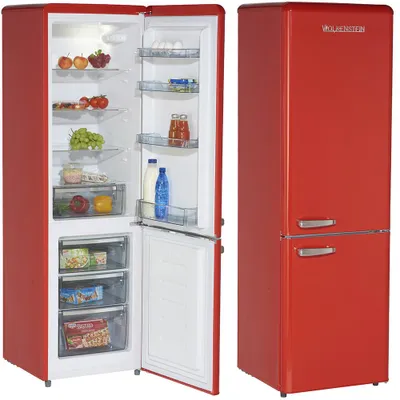 Produktbild von Wolkenstein KG KG250.4RT FR Kühl-/ Gefrierkombination, rot