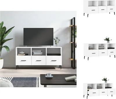 Produktbild von vidaXL TV-Schrank Weiß 102x36x50 cm Holzwerkstoff -  TV-Möbel