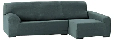 Sofabezug für Chaise-Longue 240 cm, rechts, grau