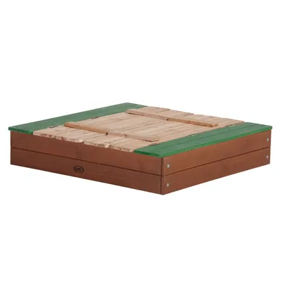 Zdjęcie produktu dla AXI Ella Sandbox Brown/green, 950 mm, 1000 mm, Drewno, Brązowy, Zielony, Drewno, Piaskownica