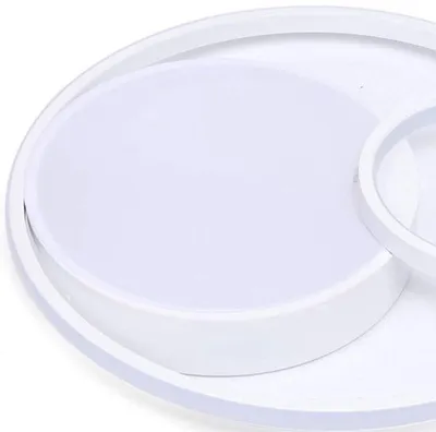 Zdjęcie produktu dla Plafoniera 55W - Okrągła lampa LED - Chłodne, białe światło - Wykonana z żelaza i akrylu - Do łazienki i salonu