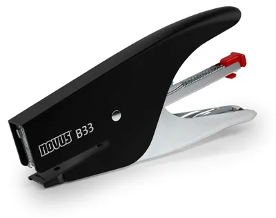 Produktbild von Novus Heftzange B 33 Metall schwarz/grau 15 Blatt Heftleistung
