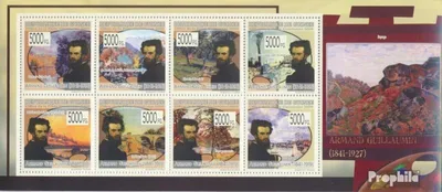 Produktbild von Briefmarken Guinea 2009 Mi 6911-6918 Kleinbogen (kompl. Ausgabe) postfrisch Gemälde von Armand Guillaumin
