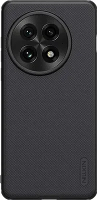 The back of a black smartphone case with a circular camera cutout.