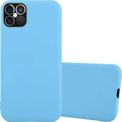 Produktbild von Cadorabo Hülle für Apple iPhone 12 / 12 PRO Schutzhülle in Blau Handyhülle TPU Silikon Etui Case Cover