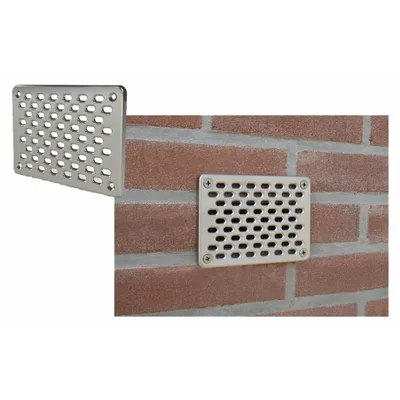 Obrázek produktu pro Nerezová mřížka 10 x 14 cm pro otvory ve fasádě