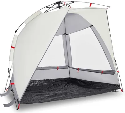 Obrázok produktu pre vidaXL Plážový stan 2 osoby Grey Quick Release Waterproof