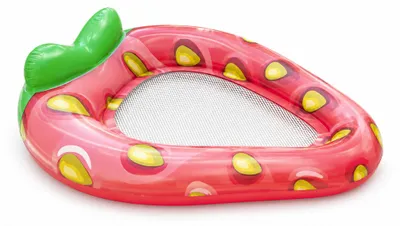 Produktbild von Aga Aufblasbares Schwimmender Bett, Luftmatratze 145x80 cm Erdbeere