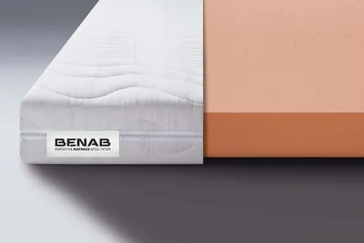Produktbild von Matratzenauflage Benab Topper Visco H5 Topper 90 x 200 cm H2 hart 6 cm hohe Topper, Silber, Visco, Weichmachende Matratzenauflage