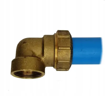 Produktbild von ITAP VX045 Messing Knie für PE-Rohr 40mm 1 1/4" AG