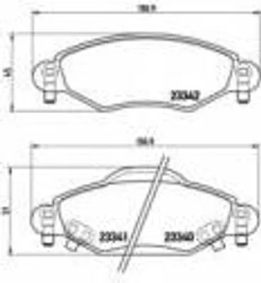 Produktbild von Brembo Bremsbelagsatz, Scheibenbremse Vorderachse P 83 053