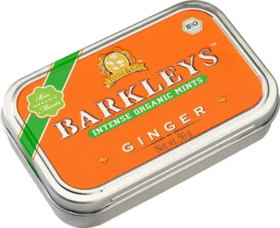 Immagine prodotto di Barkleys Organic Ginger Mints Menta piperita con aroma di zenzero 50g