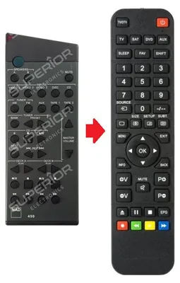 Produktbild von Ersatz Fernbedienung NAD 450 für C160 / C320 / C440