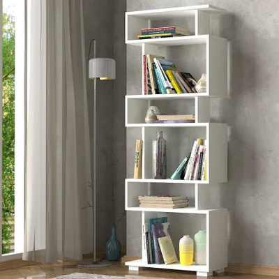 Produktbild von Skye Decor, Blok - White, Bücherregale, Weiß, 60 x 165 x 19,5 cm