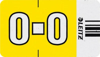 Produktbild von Orgacolor Buchstabensignal O VE=10x250 Stück gelb