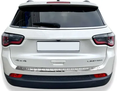 Obrázok produktu pre Ochrana nárazníka z nehrdzavejúcej ocele pre JEEP COMPASS II | od roku 2017 | leštená so skosenými hranami