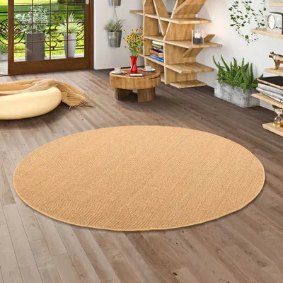 Produktbild von Sisal Natur Teppich Astra Nuss Rund, Größe:133 cm Rund