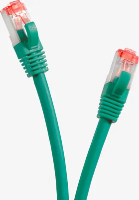 Produktbild von TPFNet 0,25m Cat.6 Patchkabel / Netzwerkkabel S/FTP 1000Mbit, grün