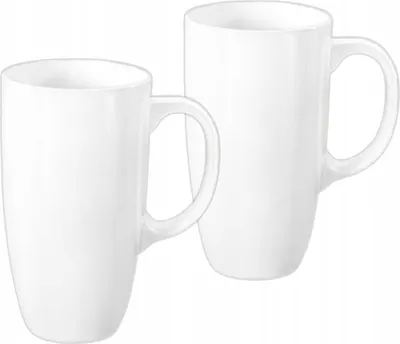 Produktbild von Wilmax Becher 630 ml Weiß Porzellan 2er Set WL-993093/A2