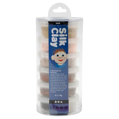 Immagine prodotto di Set di argilla da modellare Silk Clay® - colore della pelle - 6 x 14 g