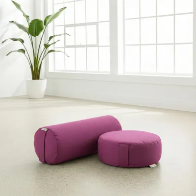 Produktbild von Yoga-Set Ananda (Meditationskissen Dhyana + Yoga-Bolster Samtosha)