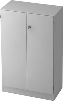 Produktbild von bümö office Aktenschrank - 3 Ordnerhöhen - Nachbildung: Grau