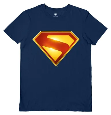 Image de T-shirt Superman - "2025" - Modèle unie Homme/Femme - PM14008 (Taille L) (Bleu marine foncé), Image générée par une IA