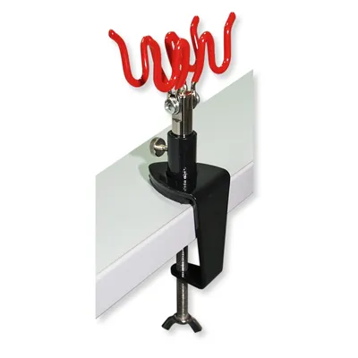 Zdjęcie produktu dla Uchwyt na 2 pistolety Wiltec, 75 x 50 x 195 mm, uchwyt na pistolet do aerografu do montażu na stole, akcesoria do aerografów