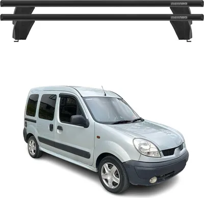 Produktbild von Menabo Dachträger für Renault Kangoo Express 1997-2007 75kg Alu Schwarz 2x