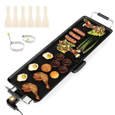 Image de Plaque de cuisson électrique Teppanyaki, 70 cm, surface antiadhésive