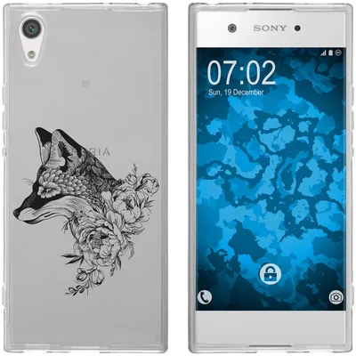 Produktbild von PhoneNatic Case kompatibel mit Sony Xperia XA1 Silikon-Hülle Floral Fuchs M1-1