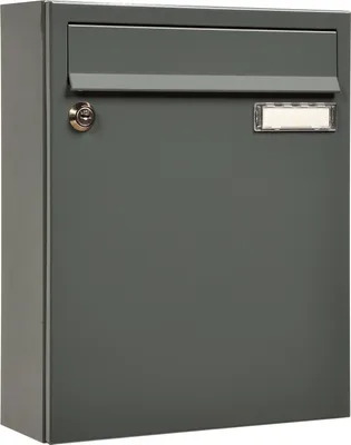 Produktbild von MEFA Briefkasten Stahl pulverbeschichtet BxHxT 260/330/110 Sonate (133), grau, RAL 7012