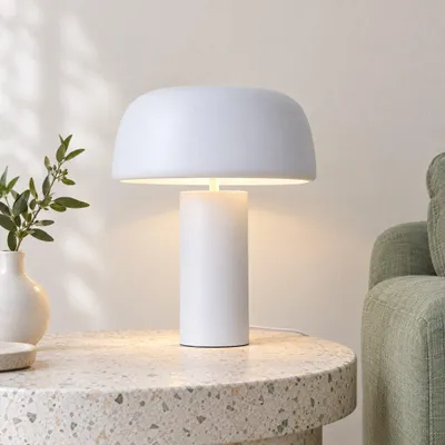 Produktbild von lusenz Tischleuchte Voryn bianco m E27 Fassung IP20 Weiß Medium