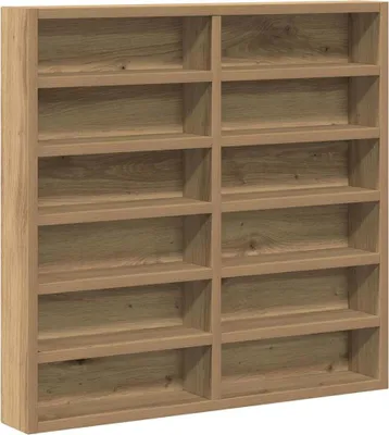 Obrázek produktu pro vidaXL Vitrína s policí Artisan dub 60 x 8,5 x 58 cm Materiál na bázi dřeva