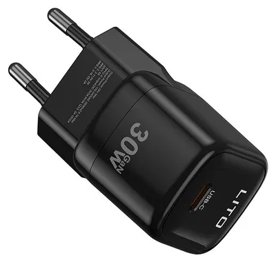 Zdjęcie produktu dla Lito Charger LC11 ładowarka sieciowa (wyjście USB-C, PD30W, EU) - czarna