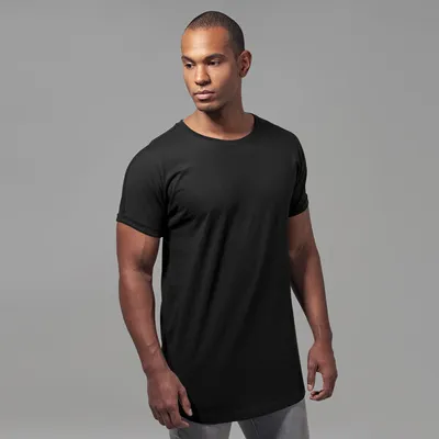 Zdjęcie produktu dla Urban Classics - SHAPED Long Turnup Tee schwarz - M