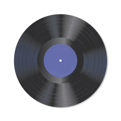 Produktbild von MuchoWow® Mauspad Mousepad LP - Vinyl - Blau - Retro 40x40 cm - Mousepads - Maus Mat - Pad - Mausunterlage - Schreibtisch Accessoires