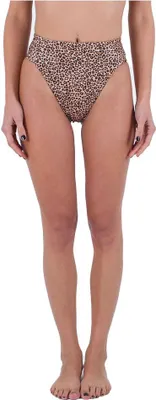 Produktbild von Hurley Max Leopard Moderate Tab Side Bikini-höschen Braun M Frau Braun M