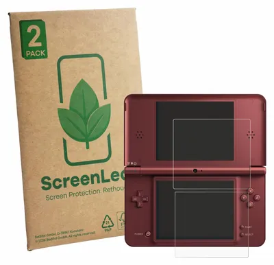 Produktbild von 2x ScreenLeaf Schutzfolie für Nintendo DSi XL Displayschutz Display Schutz Folie Klar Transparent