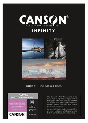 Obrázok produktu pre CANSONC400110548 CANSON INFINITY Fotopapier BARYTA Photographic II, A4